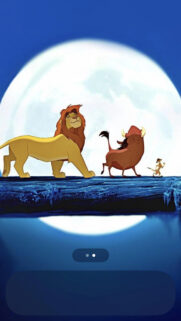 Simba, Timon and Pumbaa Disney Scene Mobile Wallpaper