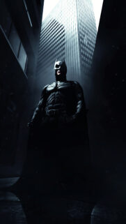 Dark Knight Silhouette Gotham City 4K Wallpaper