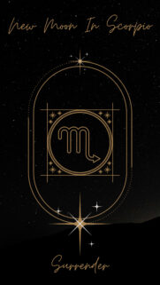 New Moon in Scorpio Aesthetic Astrology Energy Phone Wallpaper