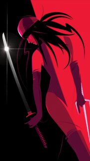 Minimalist Electra Natchios Stylized Art Mobile Wallpaper