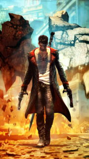 Dante DmC Devil May Cry Action Mobile Wallpaper