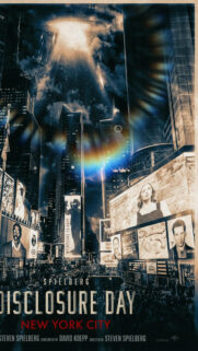 UFO Invasion Over New York City Cinematic Mobile Wallpaper