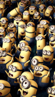 Minions Group Crowd Mobile Wallpaper