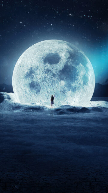 Full Moon Night Manifestation Spiritual Energy Desktop Background Wallpaper