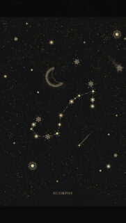 Scorpio Constellation Astrology Art: Dark Aesthetic Zodiac Sign Wallpaper
