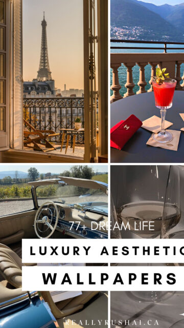 Luxury Lifestyle Manifestation Vision Board Aesthetic Dream Life Wallpaper