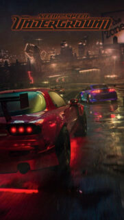 Street Racing Night Mazda RX-7 Mobile Wallpaper