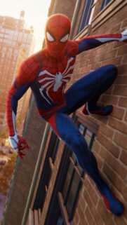 Spider-Man Insomniac Advanced Suit Mobile Wallpaper
