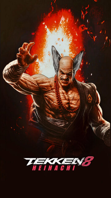 Heihachi Mishima Tekken 8 Intense Martial Arts Mobile Wallpaper