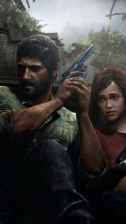 Joel and Ellie Survival Art Mobile Wallpaper