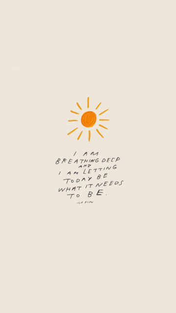 Mindful Manifestation Affirmation Aesthetic Phone Wallpaper