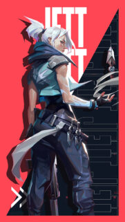 Valorant Jett Blade Storm Mobile Wallpaper