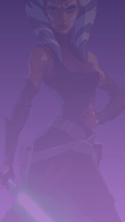 Ahsoka Tano Stylized Digital Art Mobile Wallpaper