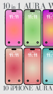 Aura Gradient Aesthetic Spiritual Energy iPhone Wallpaper