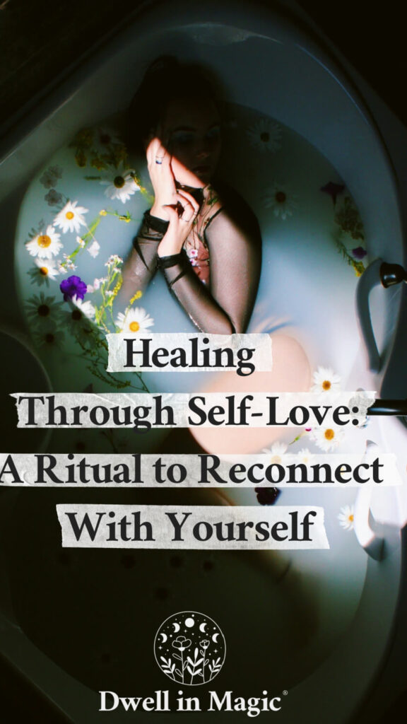 Healing Through Self Love Ritual Aesthetic Manifestation Phone Wallpaper