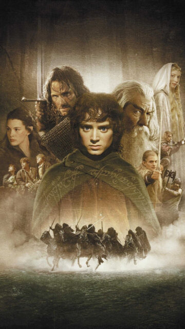 The Lord of the Rings Fellowship Cast Movie Mobile Wallpaper