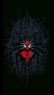Spiderman Arachnid Dark Art Style Mobile Wallpaper