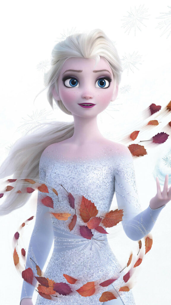 Enchanting Elsa Frozen II High-Definition Mobile Wallpaper