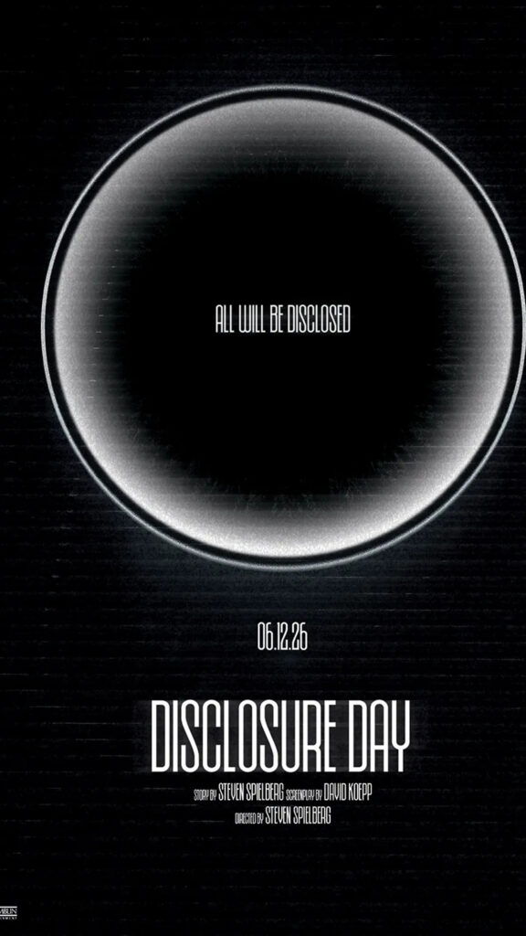 Minimalist Sci-Fi Disclosure Day Cinematic Mobile Wallpaper