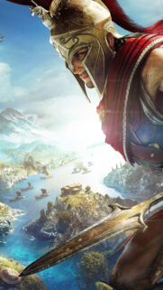 Assassin’s Creed Odyssey Spartan Warrior 4K Mobile Wallpaper
