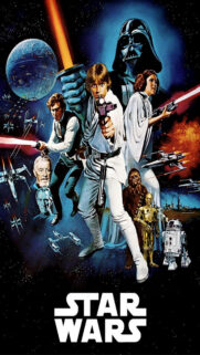 Star Wars A New Hope Classic Movie Poster Mobile Wallpaper