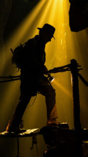 Indiana Jones Silhouette Cinematic Mobile Wallpaper
