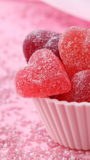 Heart Shaped Candy Mobile Wallpaper
