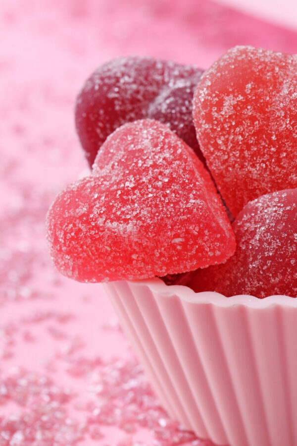 Heart Shaped Candy Mobile Wallpaper