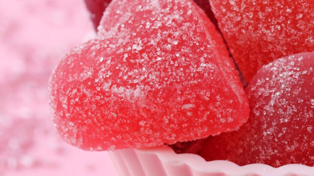 Heart Shaped Candy Mobile Wallpaper