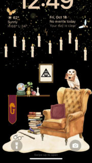 Magical Wizarding World Study Room Aesthetic Mobile Wallpaper