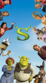 Official Shrek Characters Collage Mobile Wallpaper