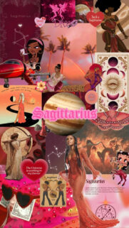 Sagittarius Aesthetic Zodiac Manifestation and Travel Inspiration Wallpaper