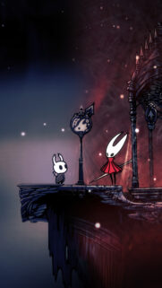 Hornet and The Knight Hollow Knight Mobile Wallpaper