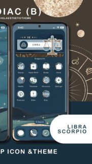 Libra Zodiac Constellation Aesthetic Theme for iPhone and Android Wallpaper
