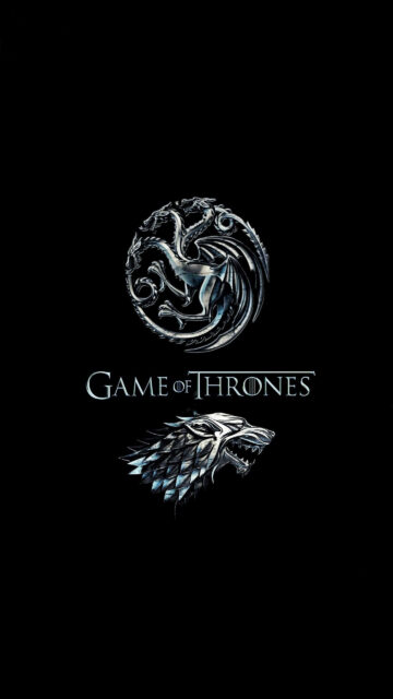 Game of Thrones Sigils Dark Minimalist Mobile Wallpaper