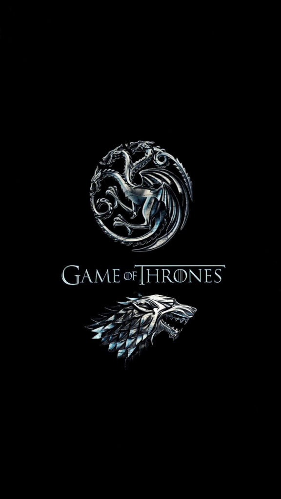 Game of Thrones Sigils Dark Minimalist Mobile Wallpaper