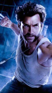 Hugh Jackman as Wolverine Action Pose 4K Mobile Wallpaper