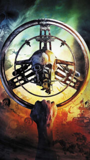 Post-Apocalyptic Steering Wheel Symbol Mobile Wallpaper