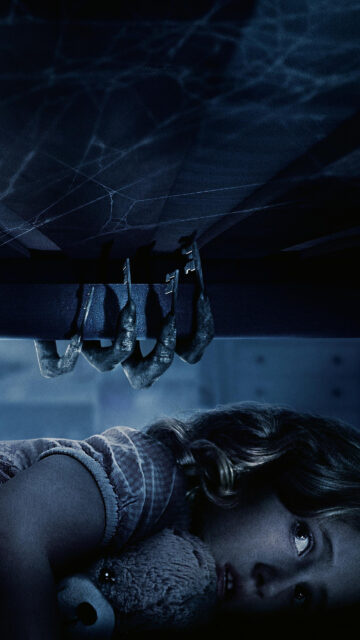 Creepy Under the Bed Monster Horror Mobile Wallpaper