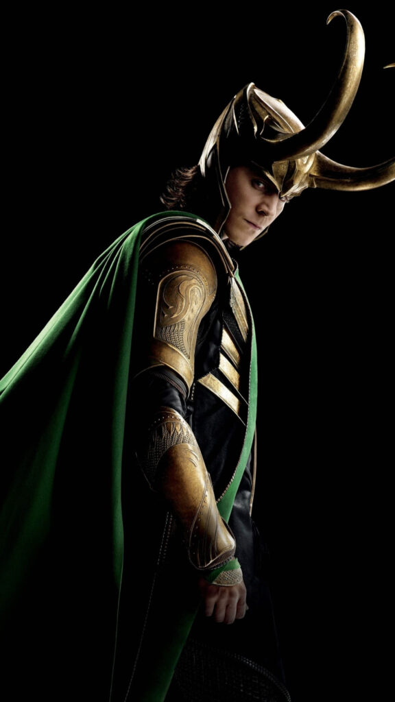 Loki God of Mischief Cinematic Portrait Mobile Wallpaper