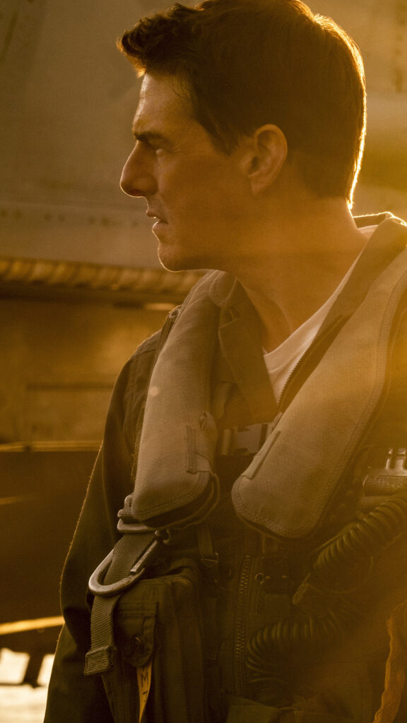 Tom Cruise in Pilot Flight Gear Mobile Wallpaper