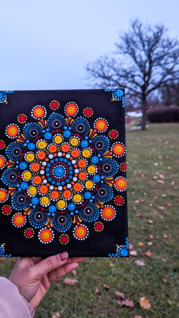 Vibrant Colorful Mandala Zen Art Spiritual Energy Focused Desktop Wallpaper