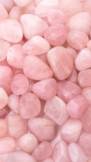 Healing Rose Quartz Crystal Aesthetic Energy Background Wallpaper