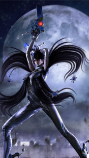 Bayonetta Dynamic Moonlit Stance Mobile Wallpaper