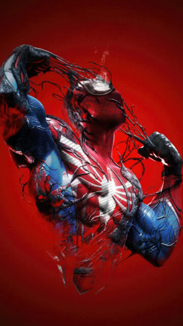 Spider-Man Symbiote Corruption High-Definition Mobile Wallpaper
