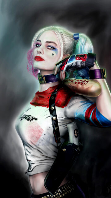 Harley Quinn Suicide Squad Character Mobile Wallpaper