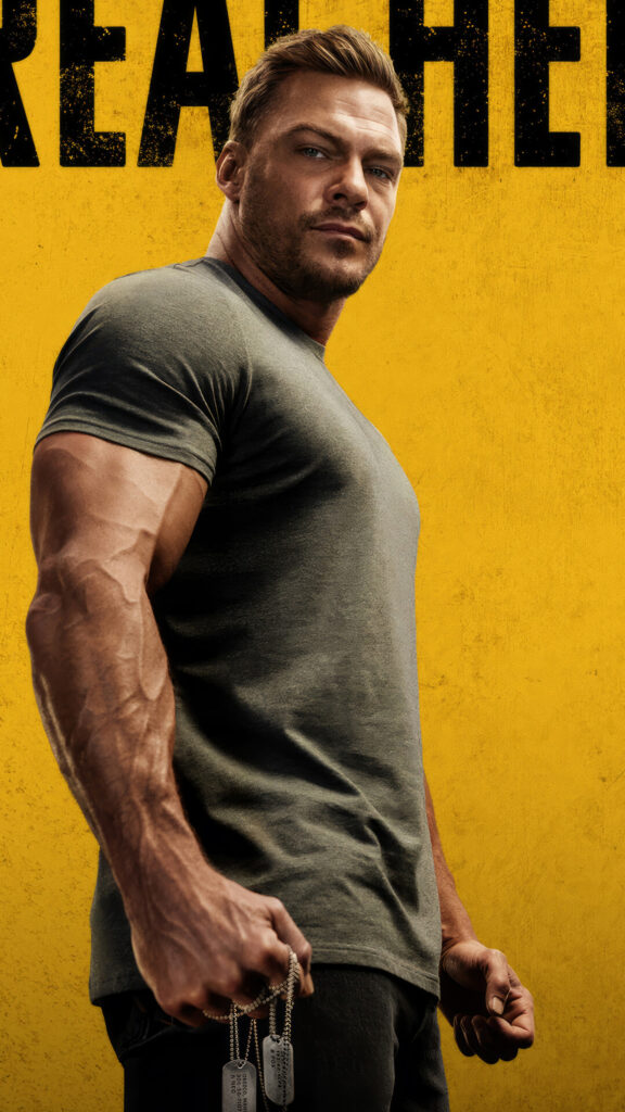 Jack Reacher Muscular Portrait Mobile Wallpaper