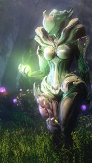 Saryn Warframe Organic Armor Concept Art Mobile Wallpaper
