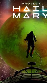 Astronaut Floating Above a Green Planet Mobile Wallpaper
