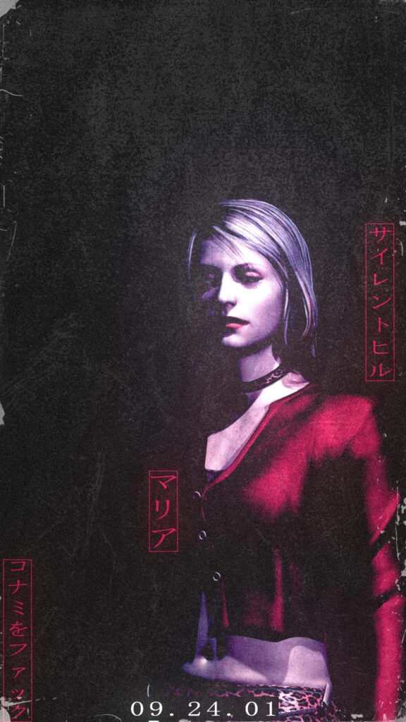 Silent Hill Maria Cinematic Portrait Phone Wallpaper